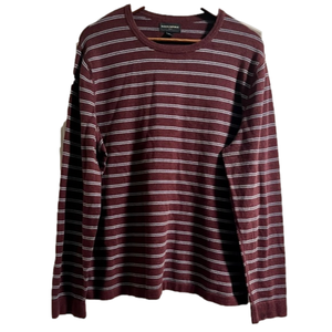 Men’s Banana Republic XL Burgundy and White StripedShirt